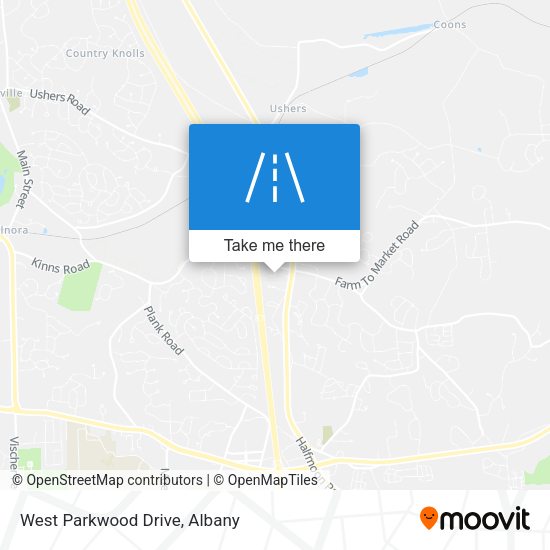 Mapa de West Parkwood Drive
