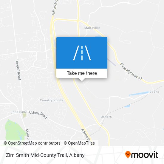 Zim Smith Mid-County Trail map