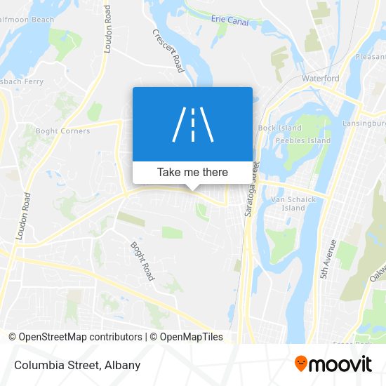 Mapa de Columbia Street