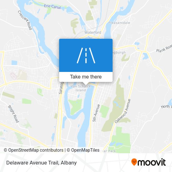Delaware Avenue Trail map