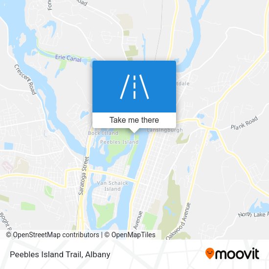 Mapa de Peebles Island Trail