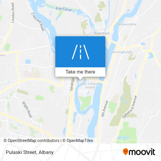 Mapa de Pulaski Street