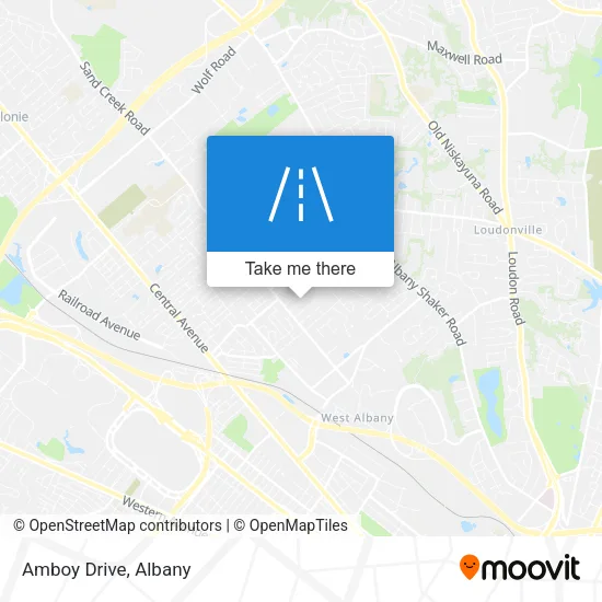 Amboy Drive map