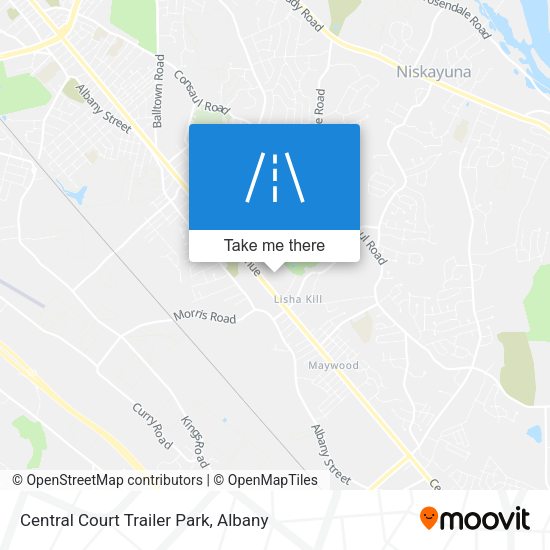 Central Court Trailer Park map