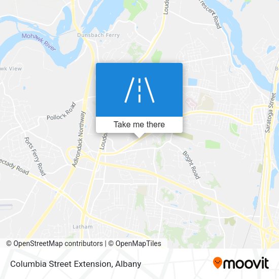 Columbia Street Extension map