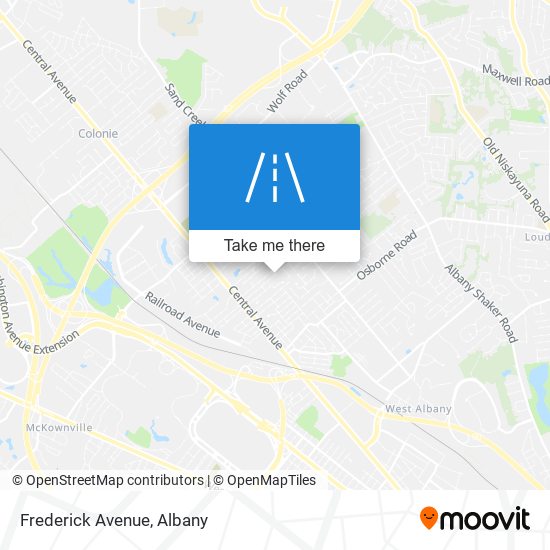 Frederick Avenue map