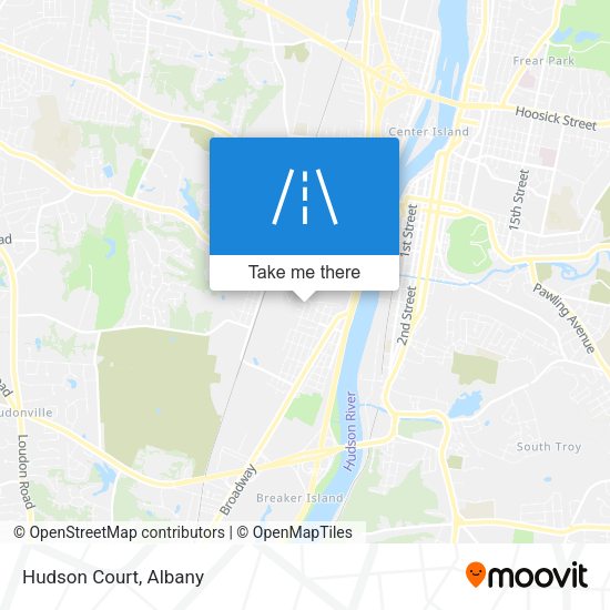 Mapa de Hudson Court