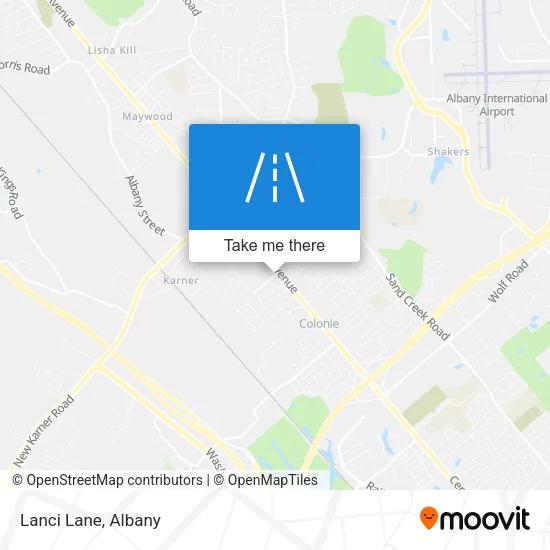 Lanci Lane map