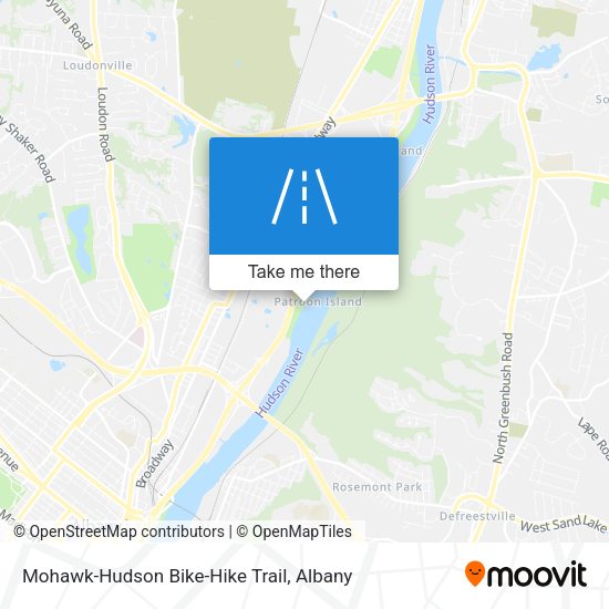 Mohawk-Hudson Bike-Hike Trail map