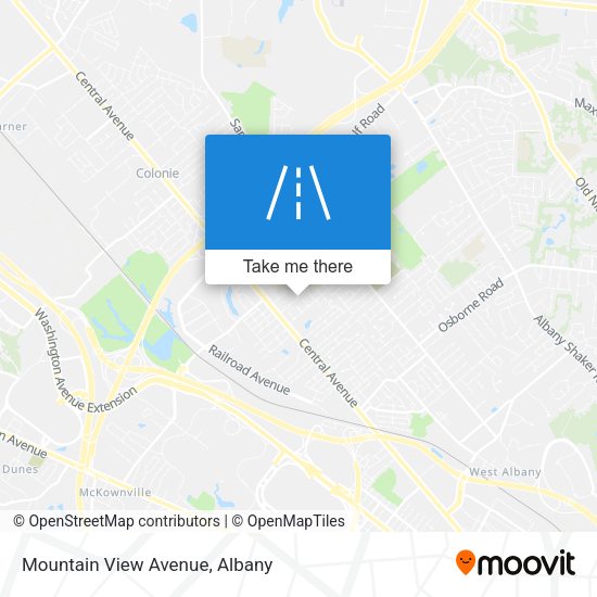 Mountain View Avenue map