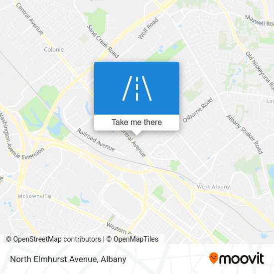 North Elmhurst Avenue map
