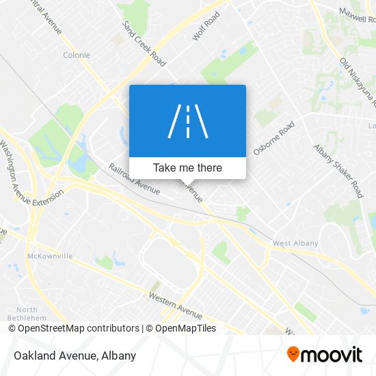 Oakland Avenue map