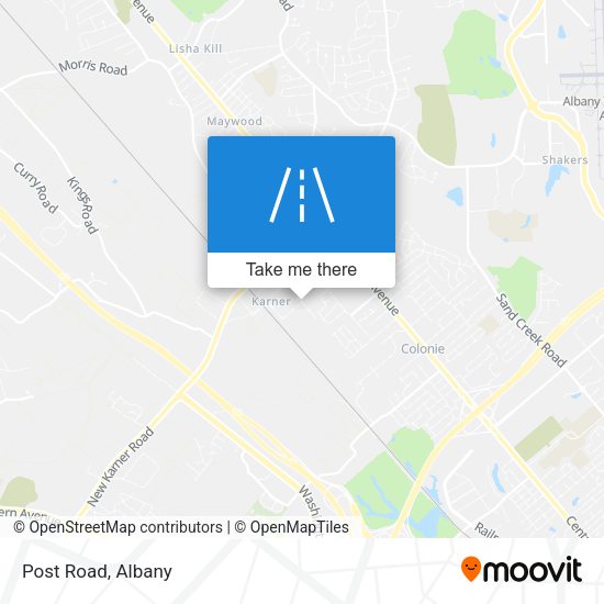 Mapa de Post Road