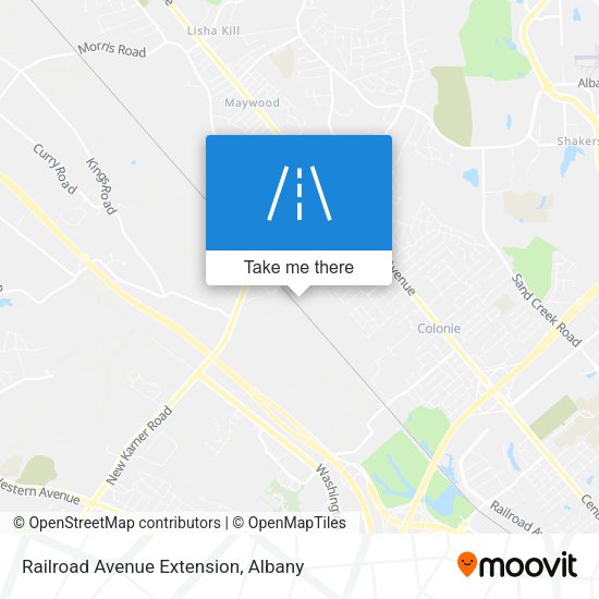 Mapa de Railroad Avenue Extension