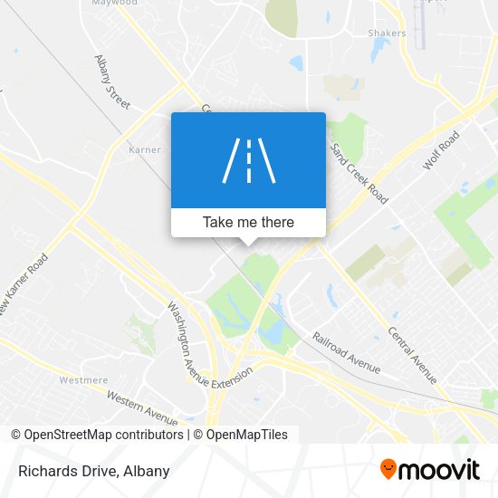 Mapa de Richards Drive