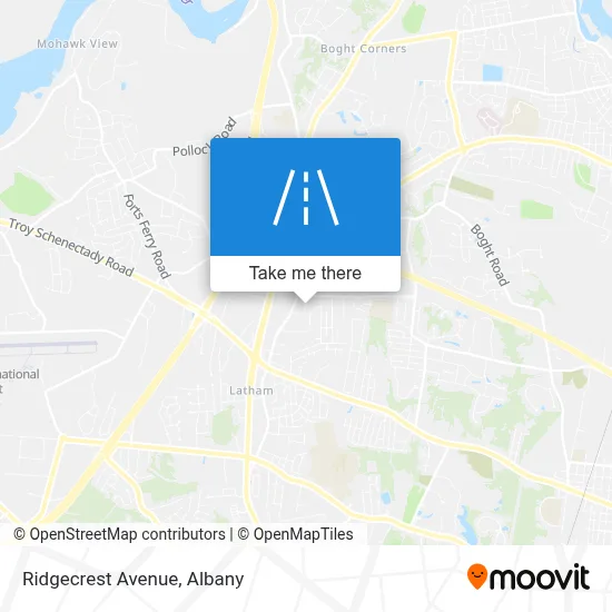 Ridgecrest Avenue map