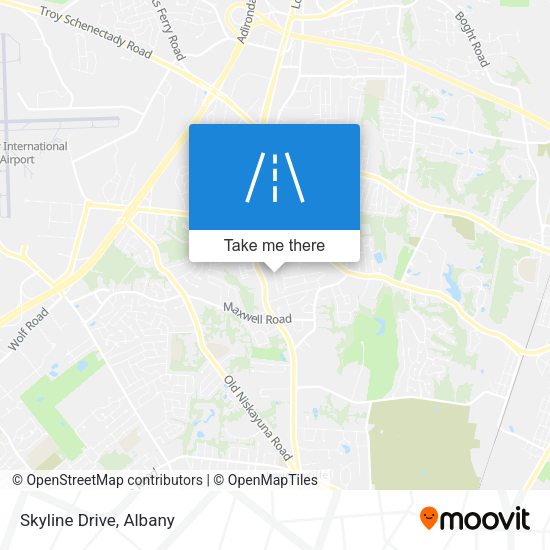 Mapa de Skyline Drive