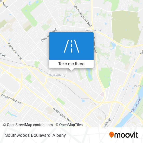 Mapa de Southwoods Boulevard