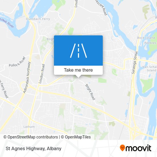 St Agnes Highway map