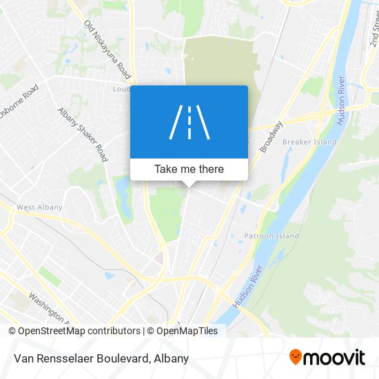 Mapa de Van Rensselaer Boulevard