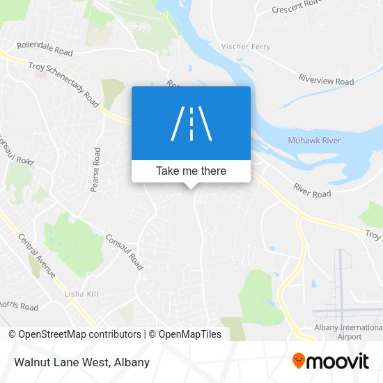 Mapa de Walnut Lane West