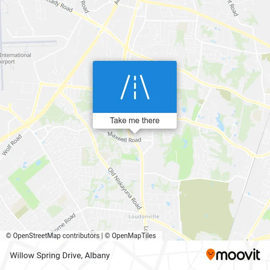 Willow Spring Drive map