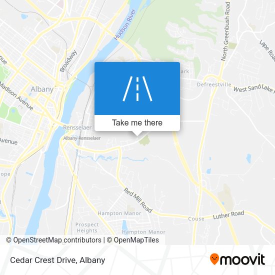 Mapa de Cedar Crest Drive