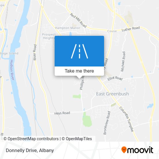 Donnelly Drive map