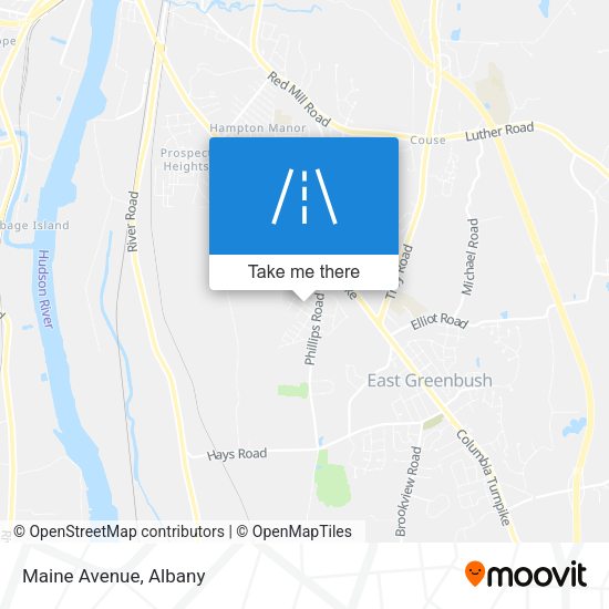 Mapa de Maine Avenue