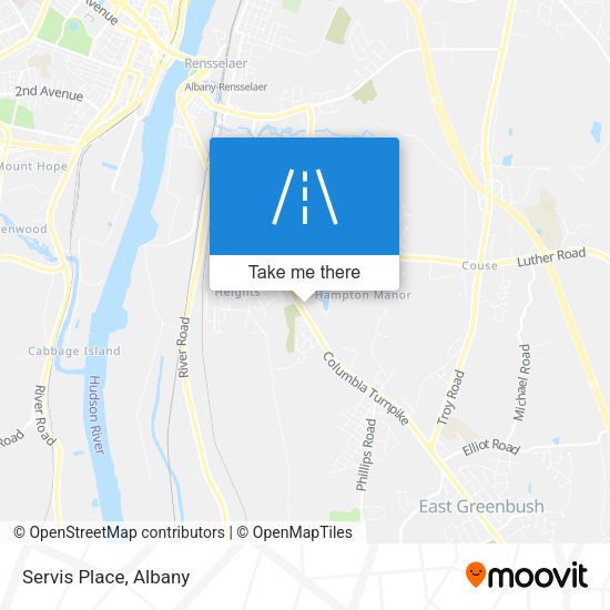 Mapa de Servis Place