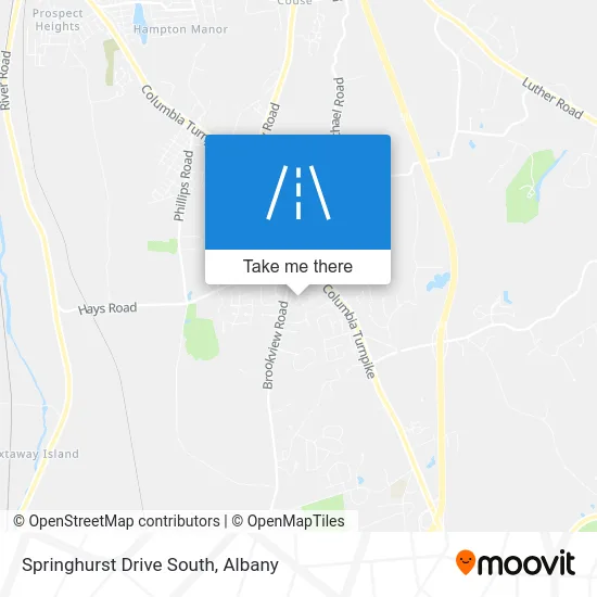 Springhurst Drive South map