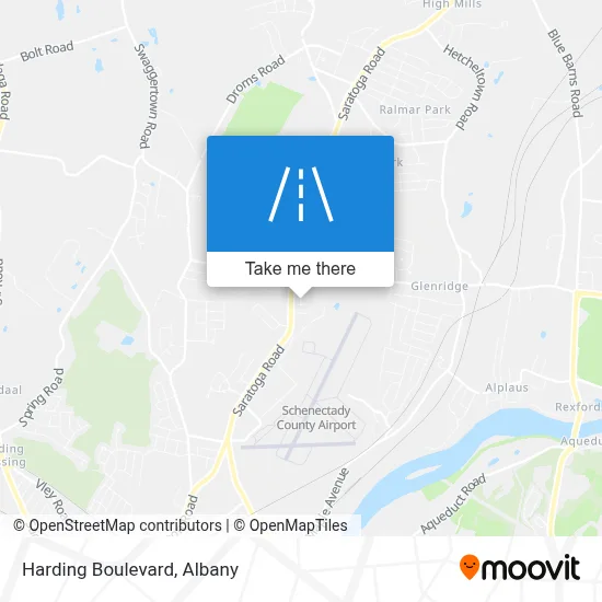 Harding Boulevard map