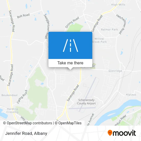 Mapa de Jennifer Road