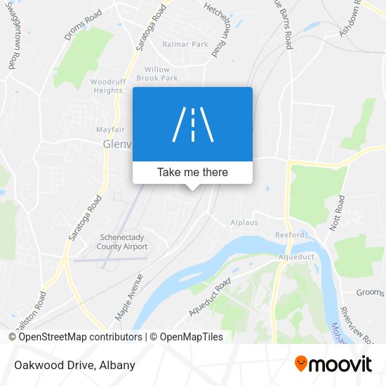 Oakwood Drive map