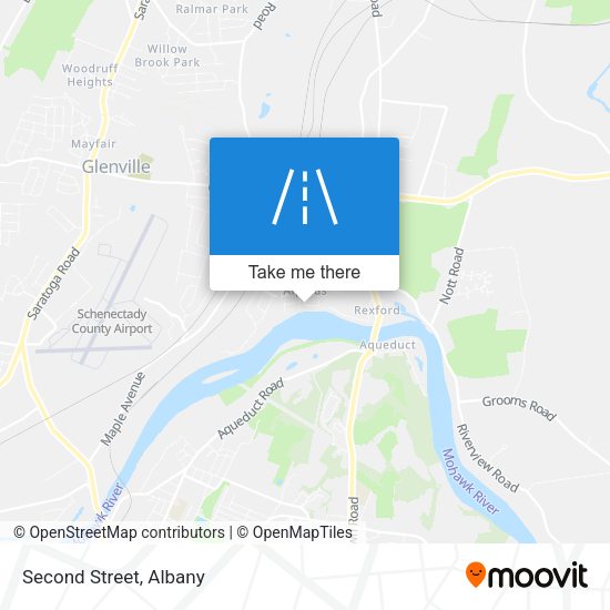 Mapa de Second Street