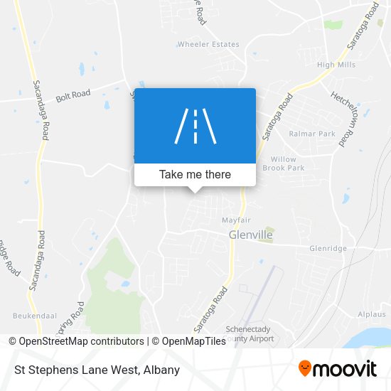 St Stephens Lane West map