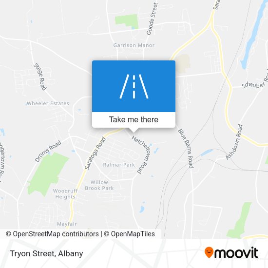 Mapa de Tryon Street