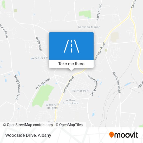 Woodside Drive map