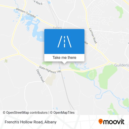 French's Hollow Road map