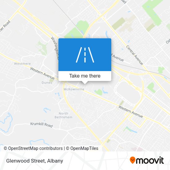 Glenwood Street map