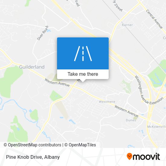 Mapa de Pine Knob Drive