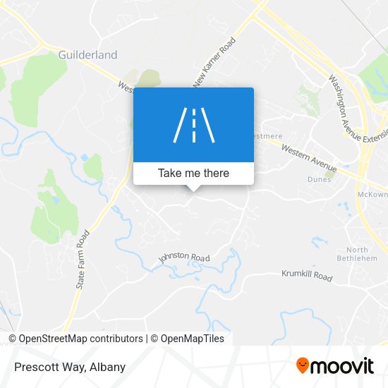 Prescott Way map