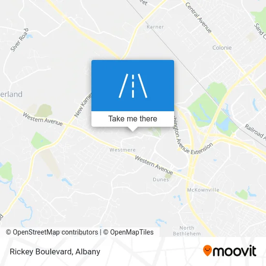 Rickey Boulevard map