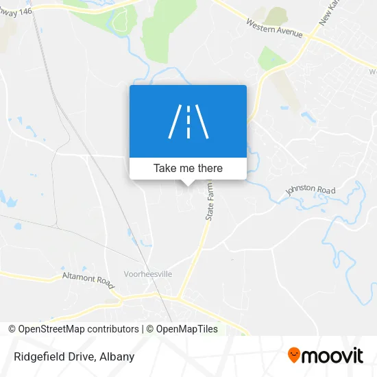 Ridgefield Drive map