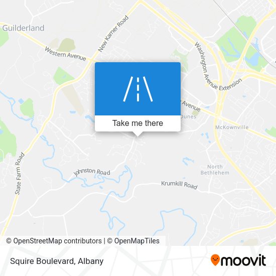 Mapa de Squire Boulevard