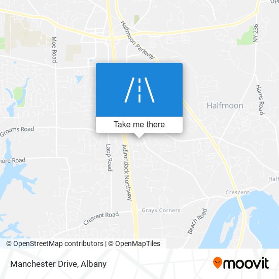 Manchester Drive map