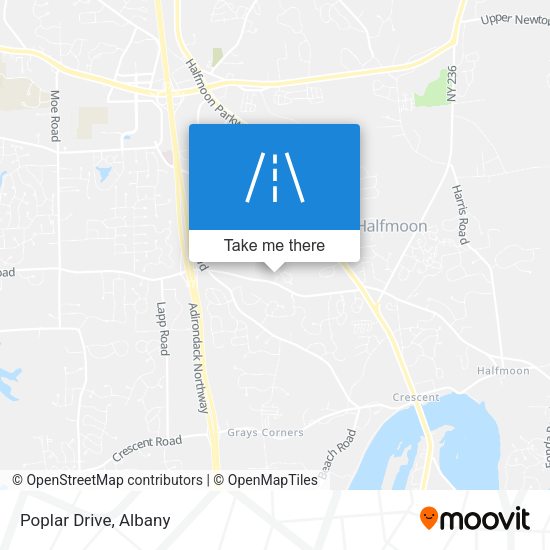 Mapa de Poplar Drive