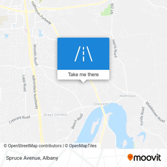Mapa de Spruce Avenue