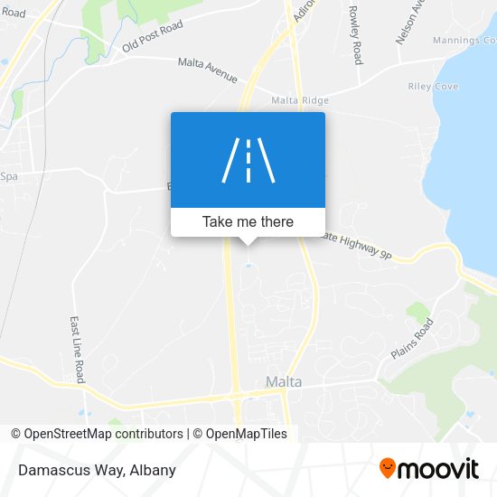 Mapa de Damascus Way