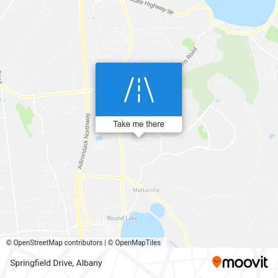 Springfield Drive map